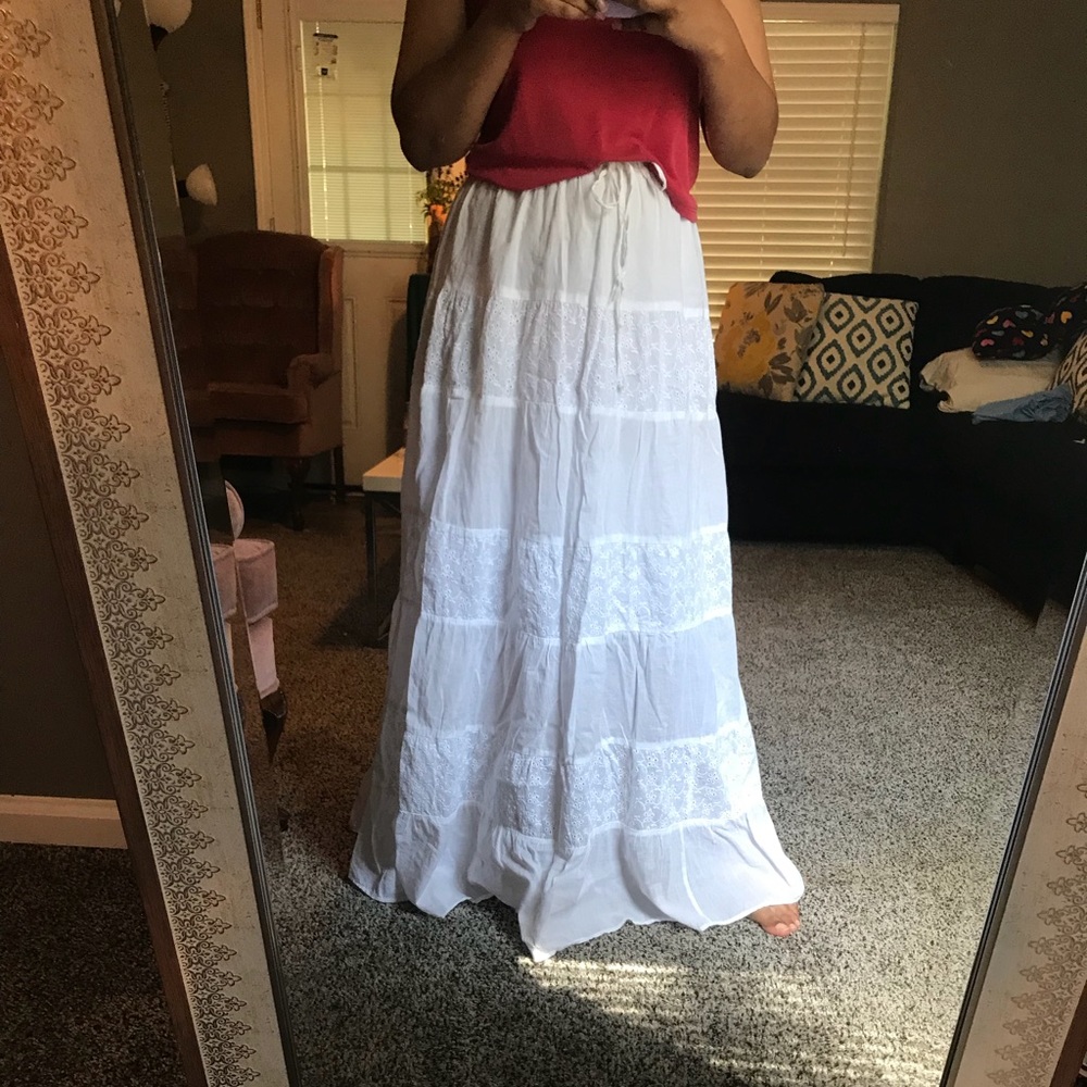 White Lace Skirt